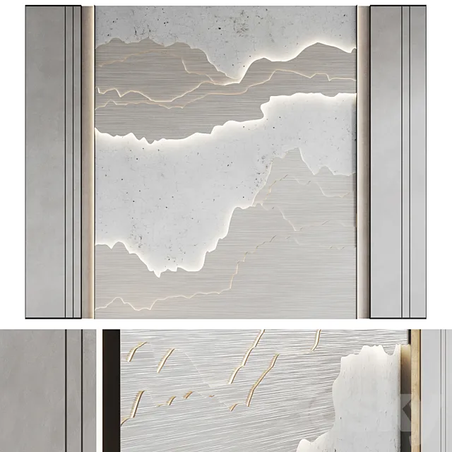 Decorative wall panel №7 3D Model