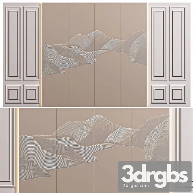 Decorative Wall Panel For Interior 1 3D Model Free