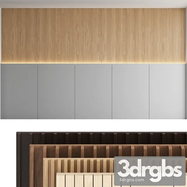 Decorative Wall Panel Set 18 3D Model Free