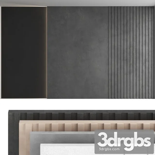 Decorative Wall Panel Set 41 3D Model Free