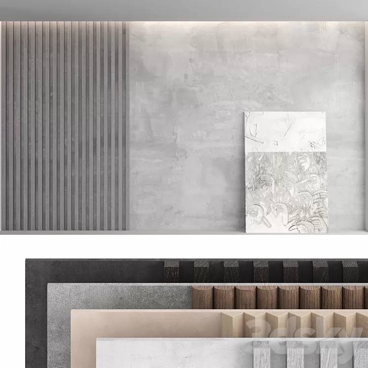 Decorative wall panel set 55