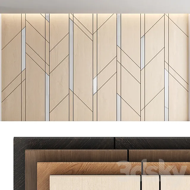 Decorative wall panel_set 11 3DModel