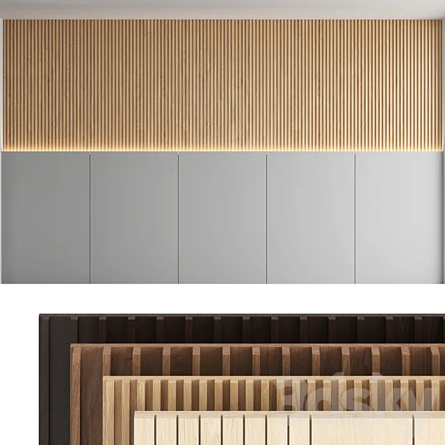 Decorative wall panel_set 18 3D Model