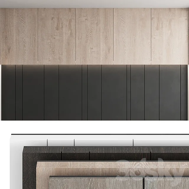 Decorative wall panel_set 19 3D Model