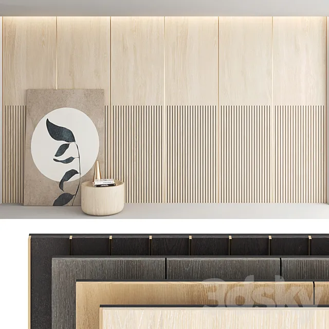 Decorative wall panel_set 20 3DModel