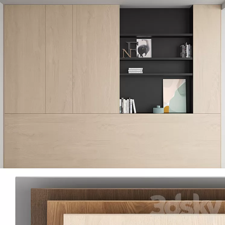 Decorative wall panel_set 21 3D Model
