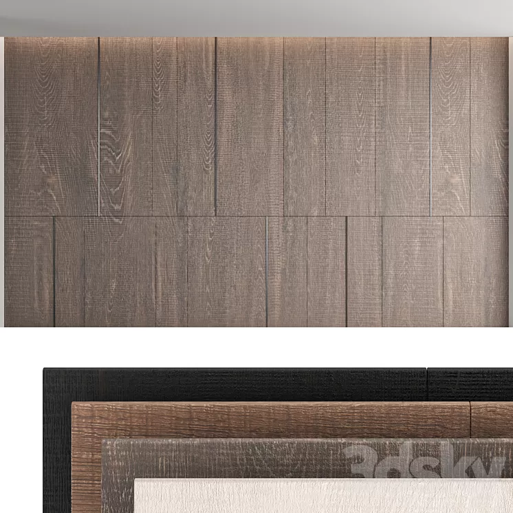 Decorative wall panel_set 32 3D Model