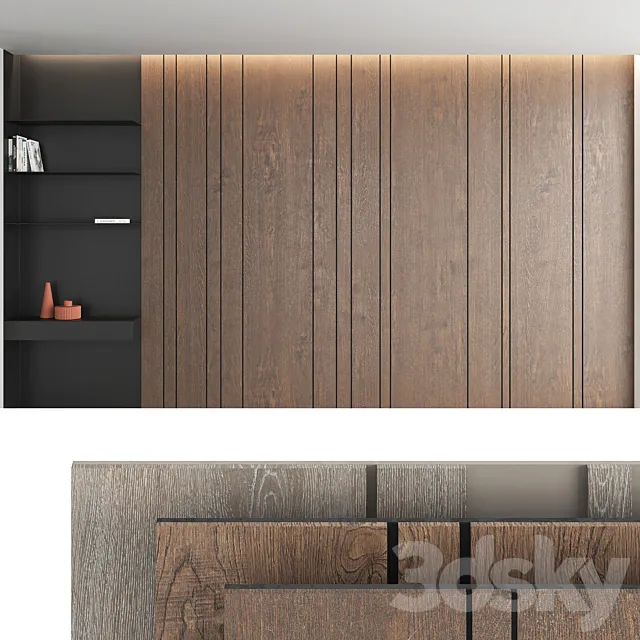 Decorative wall panel_set 5 3DModel