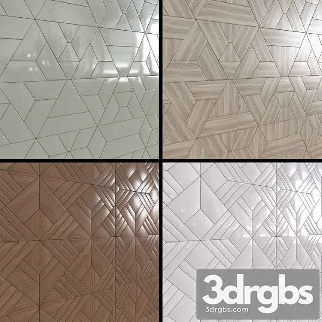 Decorative wall panels 01 3D Model Free