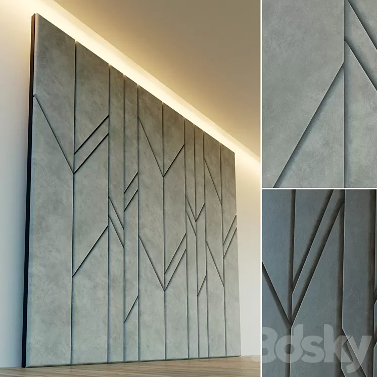 Decorative wall. Soft panel. 14