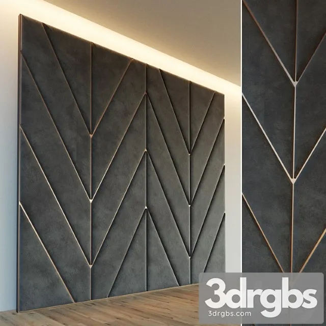 Decorative wall. soft panel. 28 3D Model Free