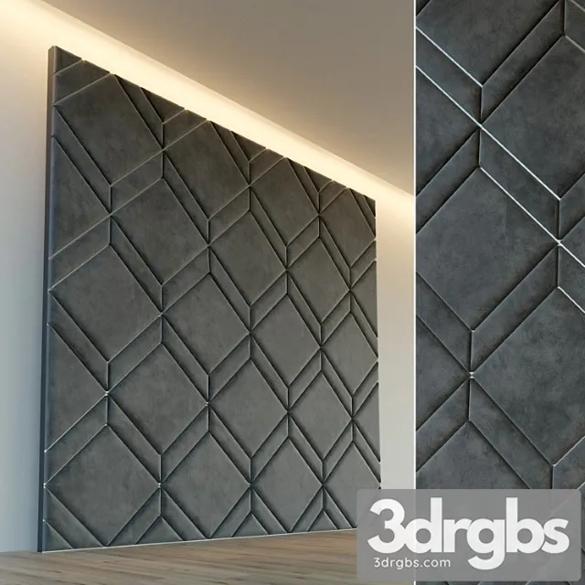Decorative Wall. Soft Panel 31 3D Model Free