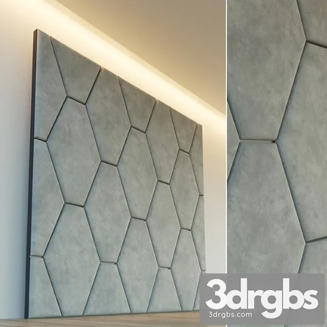 Decorative wall. soft panel. sixteen 3D Model Free