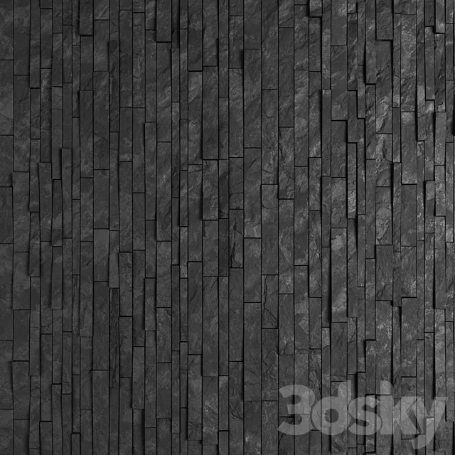 Decorative wall stone panels 3DModel