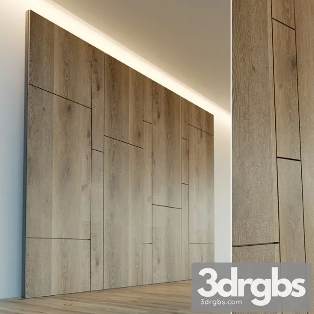 Decorative wall. wall panel made of wood. 15 3D Model Free