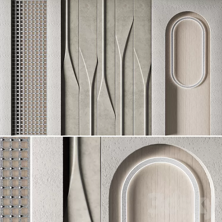 decorative wall01 3D Model