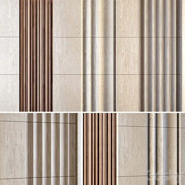 decorative wall02 3D Model