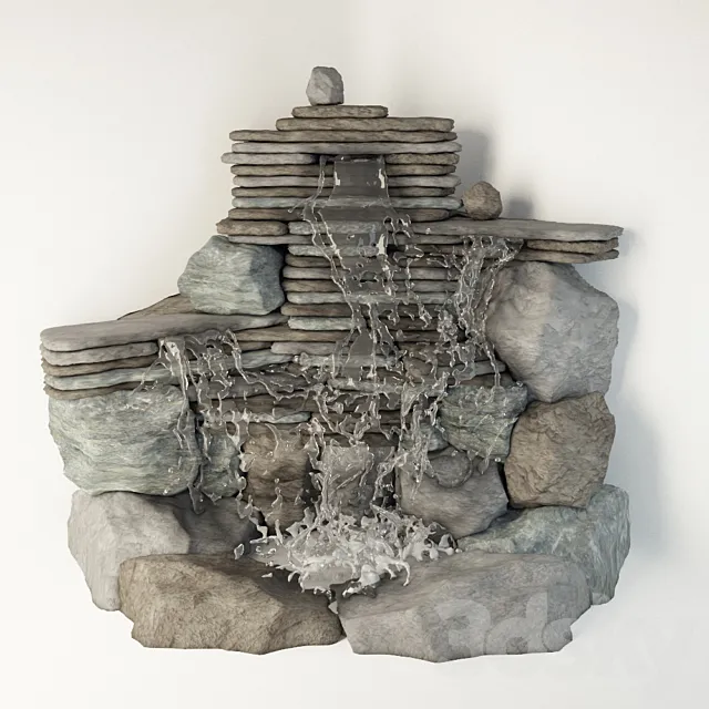 Decorative waterfall 3DModel