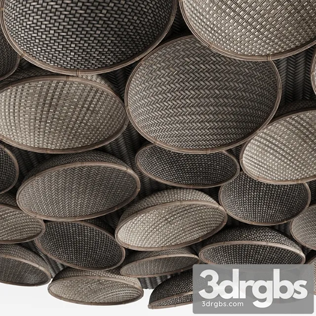 Decorative Wicker Ceiling 3D Model Free