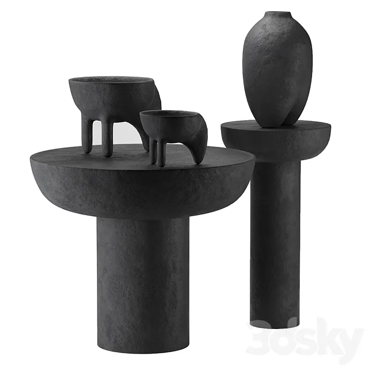 Decorative Wing Mini Coffee Set by 101 Copenhagen 3D Model Free