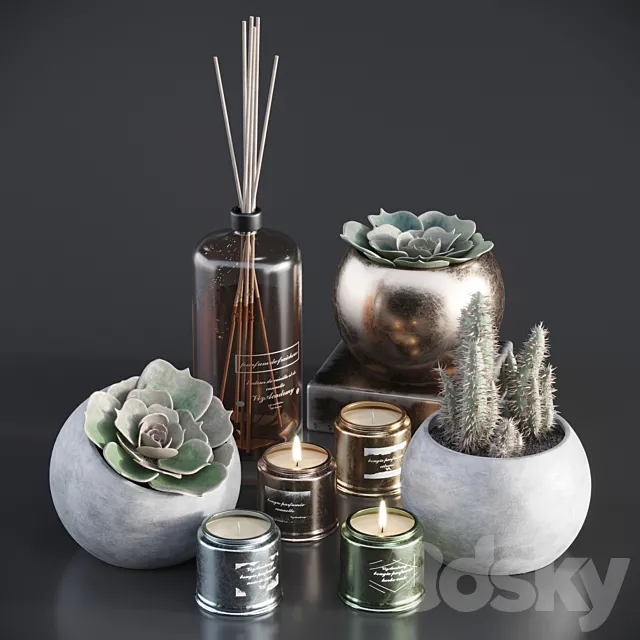 Decorative_set_01 3D Model