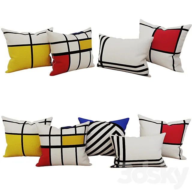 Decorative_set_pillow_12 3DModel