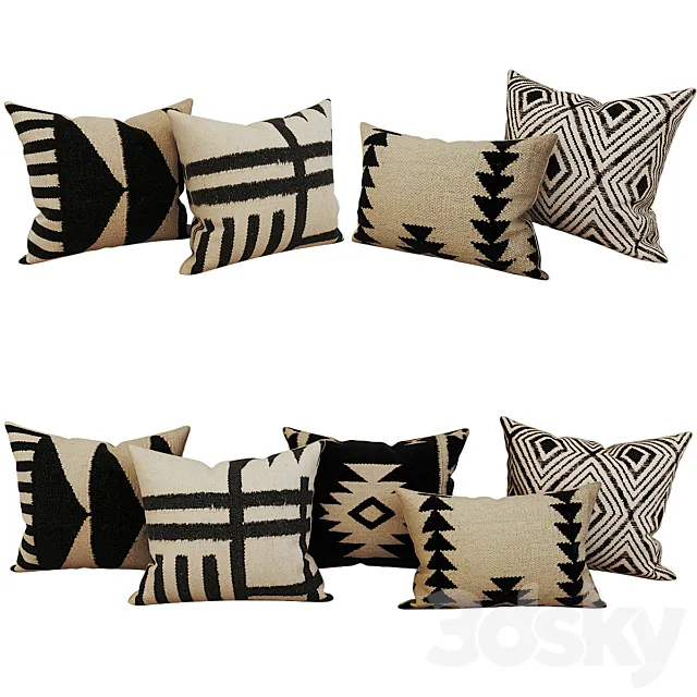 Decorative_set_pillow_17 3DModel