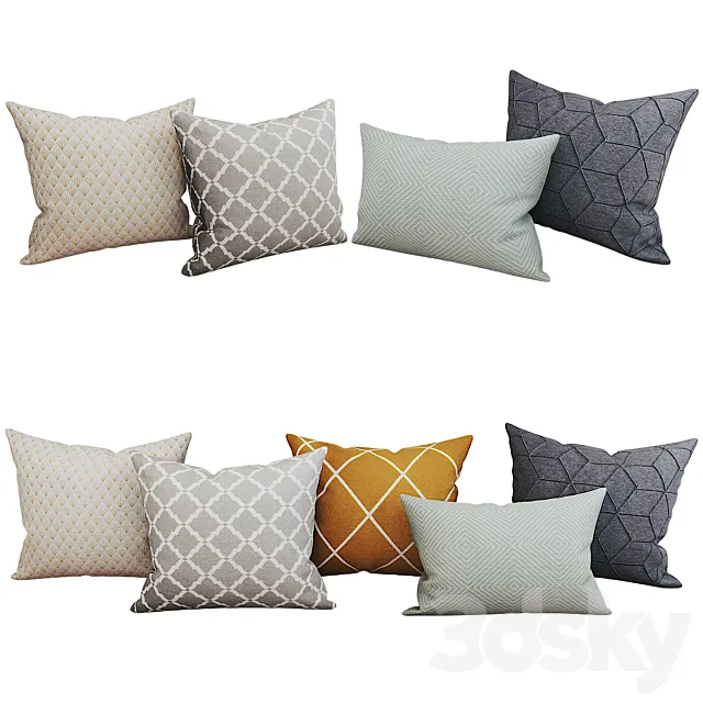 Decorative_set_pillow_27 3D Model