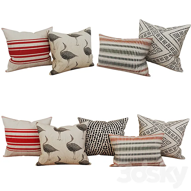 Decorative_set_pillow_40 3D Model