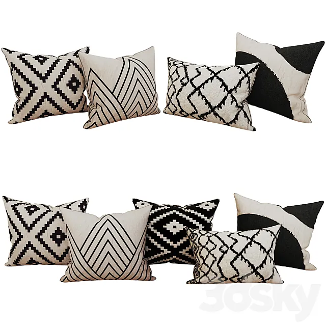 Decorative_set_pillow_8 3D Model