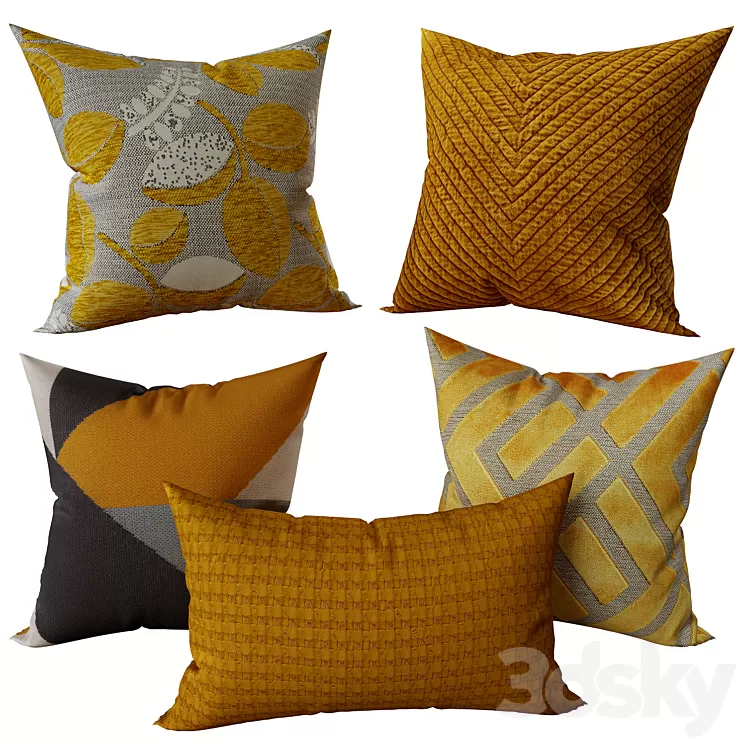 Decorative_set_pillow__3 3D Model
