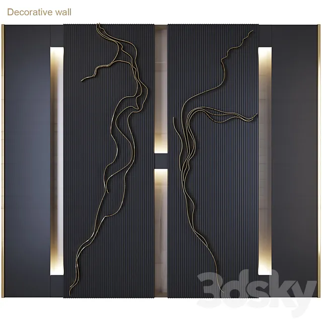 Decorative_wall_SVblack 3D Model