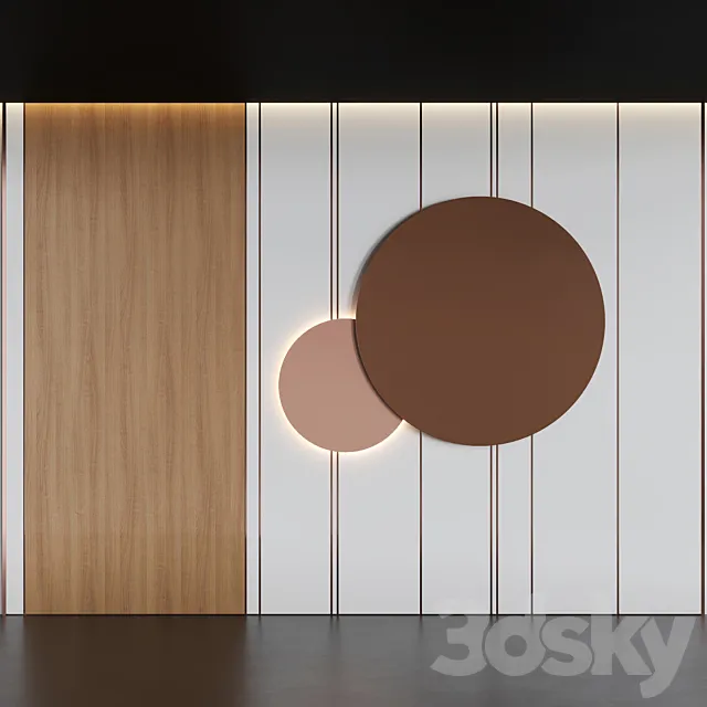 Decotarive Wall panel 001 3D Model