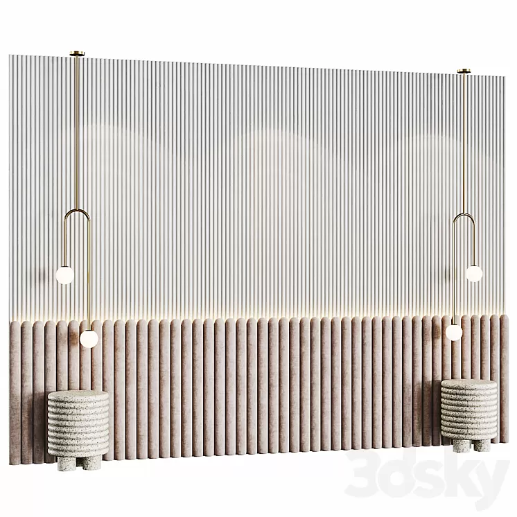 Decotarive Wall panel 055 3D Model Free