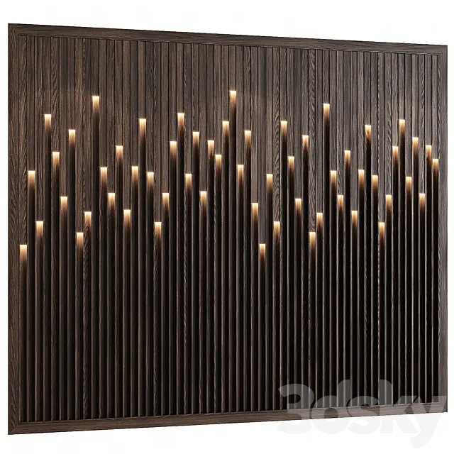 Decotarive wall panel 083 3D Model