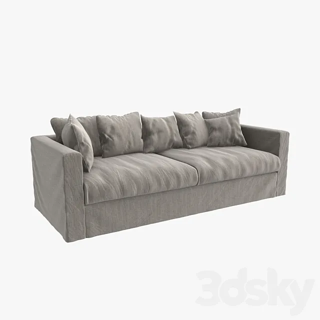 Decotique le grand three-seat sofa 3D Model