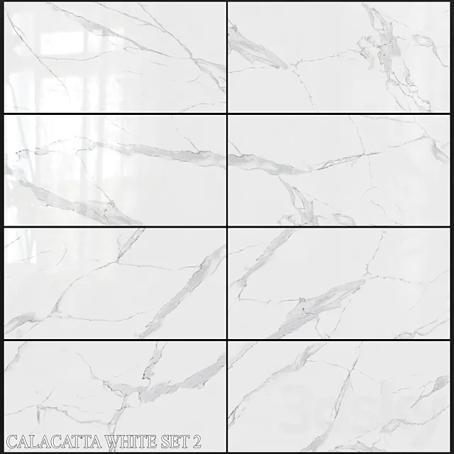 Decovita Calacatta White 600x1200 Set 2 3D Model