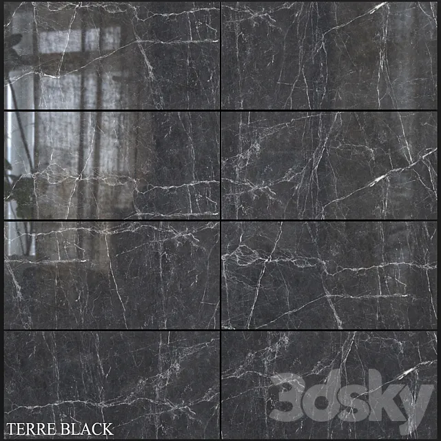 Decovita Terre Black 600x1200 3D Model