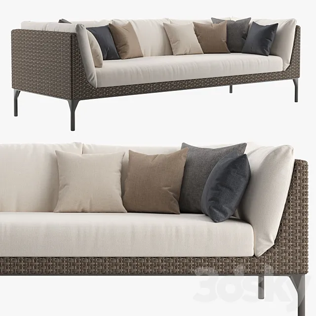 Dedon "MU 4-seater" sofa outdoor 3DModel