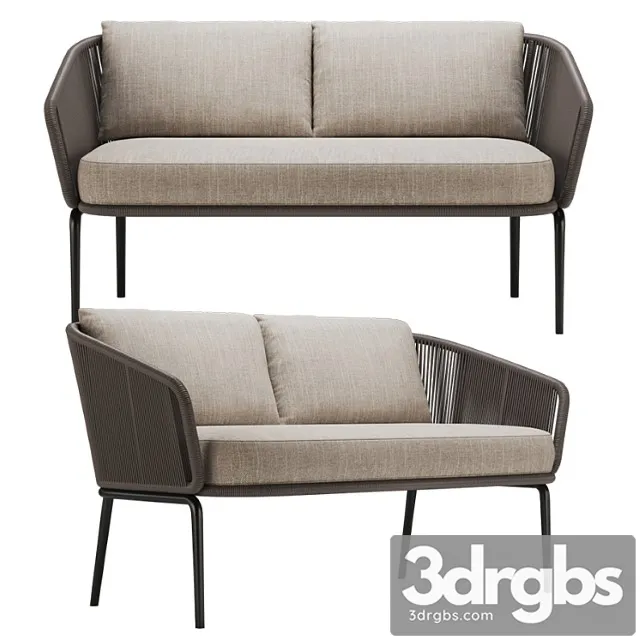 Dedon rilly 2 seater sofa