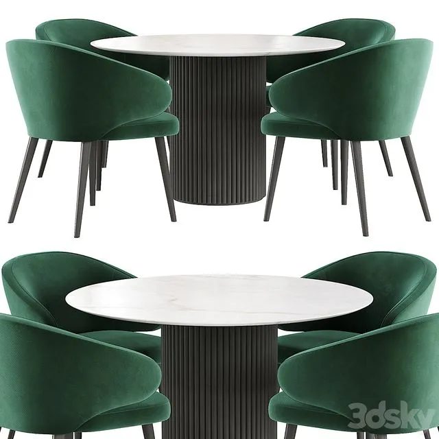 Deep House Bilbao Palais Royal dining table 3D Model