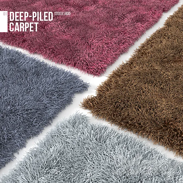 Deep-piled carpet 3D Model