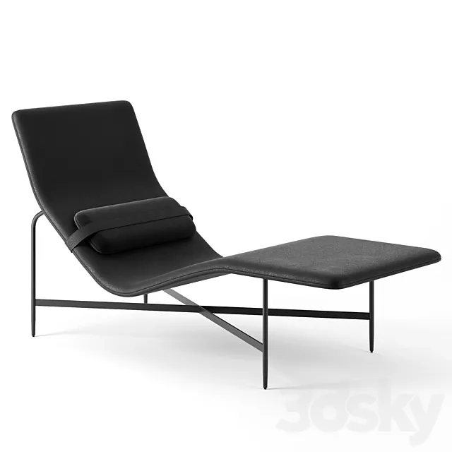 Deep Thoughts Leather Chaise by Blu Dot 3DModel