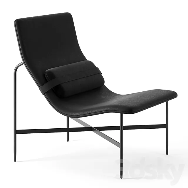 Deep Thoughts Leather Lounge Chair by Blu Dot 3D Model