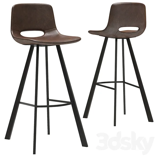Deephouse Bar Stool Alicante 3D Model