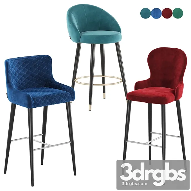 Deephouse Bar Stool Cindy Ferrara Chamonix 3D Model Free