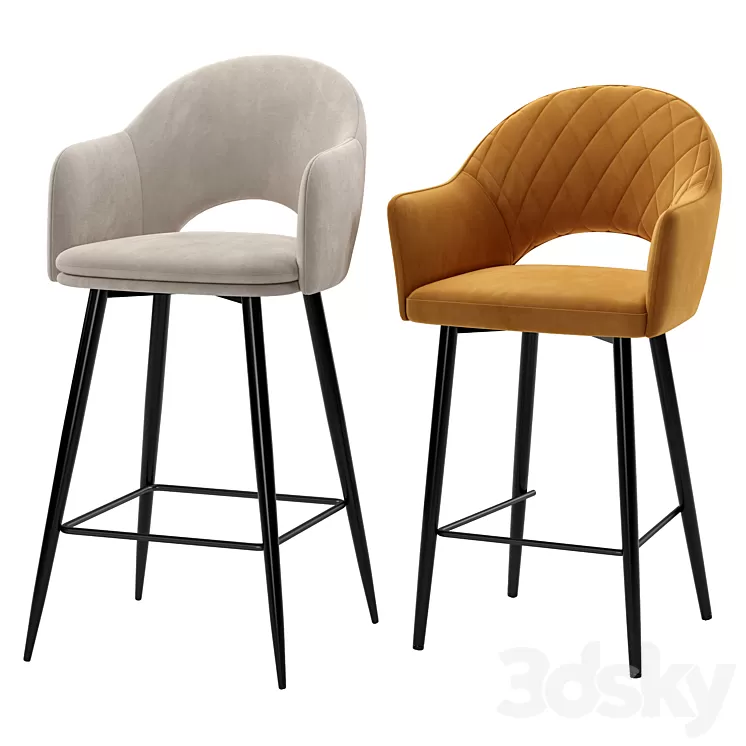 Deephouse. Bar stool Maghreb Bellagio 3D Model Free