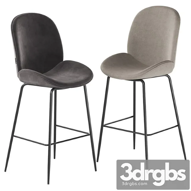 Deephouse bar stool san remo 2 3D Model Free