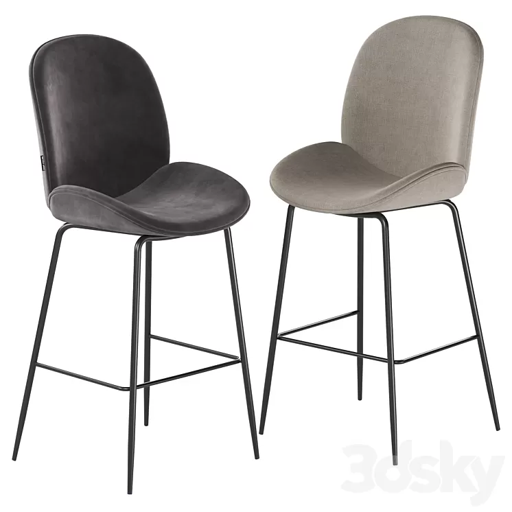 Deephouse Bar Stool San Remo 3D Model