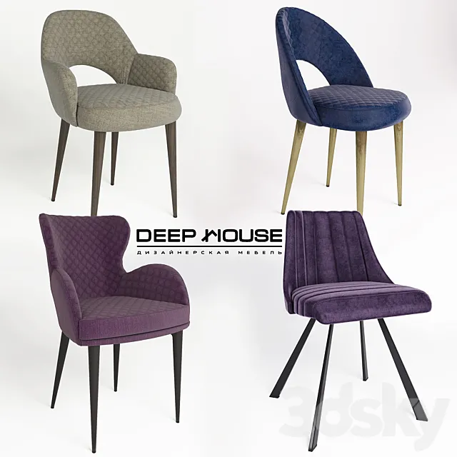 deephouse chair 2 3DModel